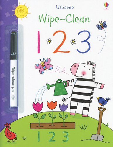 Stock image for Wipe- Clean 123 Book (Usborne Wipe-Clean Books) for sale by Gulf Coast Books