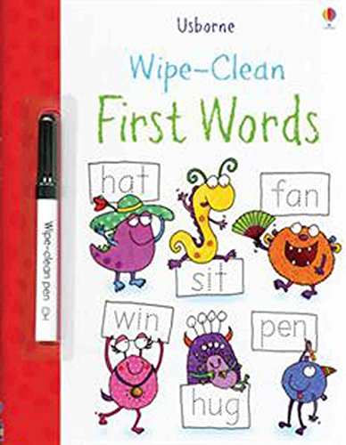 Imagen de archivo de Wipe-Clean First Words (Usborne Wipe-Clean Books) a la venta por SecondSale