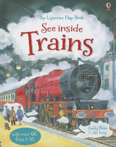 9780794533779: See Inside Trains (Usborne Flap Book)