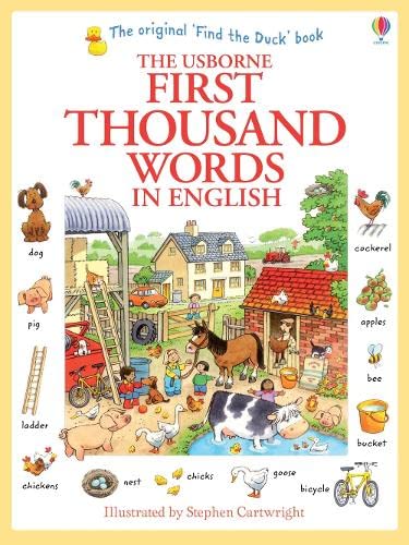 Stock image for First Thousand Words in English (Usborne Internet-Linked First Thousand Words) for sale by AwesomeBooks