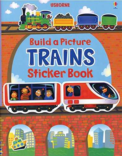 Stock image for Build Picture Trains Sticker Book for sale by Half Price Books Inc.