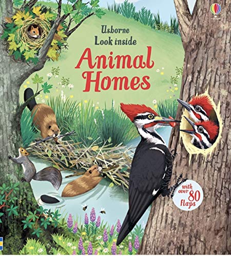 9780794544102: Usborne Look Inside Animal Homes Hardcover Emily Bone