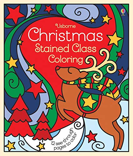 Stock image for Christmasxxx Stained Glass Coloring for sale by Jenson Books Inc