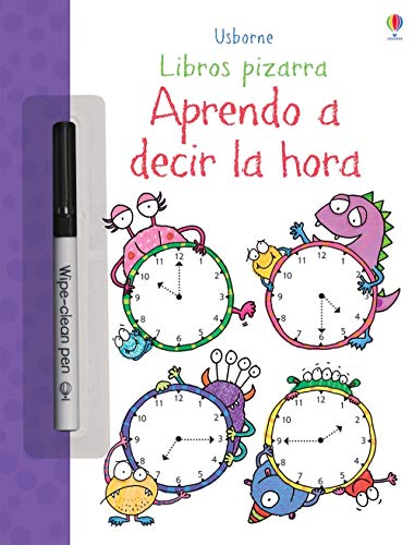 Stock image for Libros pizarra Aprendo a decir la hora (Wipe-Clean Telling the Time) for sale by ThriftBooks-Dallas