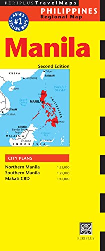 9780794605148: Manila Travel Map Second Edition (Periplus Maps) [Idioma Ingls]