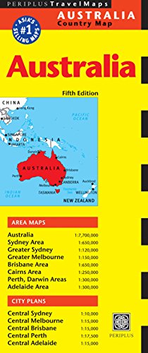 Stock image for Australia Travel Map Fifth Edition (Periplus Travel Maps) for sale by HPB Inc.