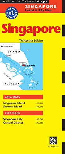 Imagen de archivo de Singapore Travel Map Twelfth Edition a la venta por HPB-Ruby