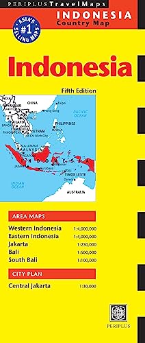 Imagen de archivo de Indonesia Travel Map Fifth Edition (Periplus Travel Maps) a la venta por SecondSale