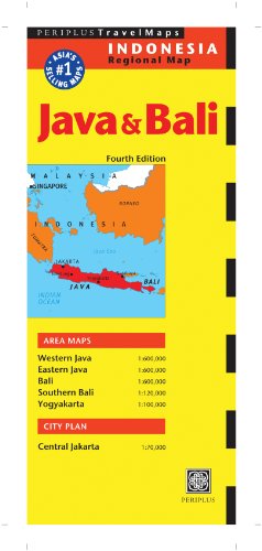 9780794607425: Java & Bali Travel Map Fourth Edition (Periplus Travel Maps)