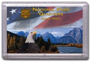 National Park Quarters 3x5 (2010-2021) Plastic Display Case - Whitman Publishing Whitman Publishing