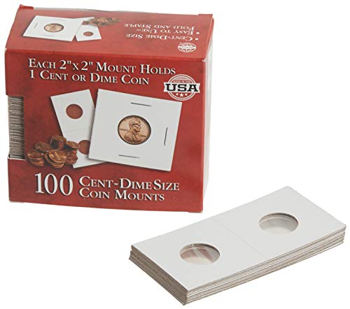 9780794836252: Cent-Dime 2x2 Coin Mount: 100 Count