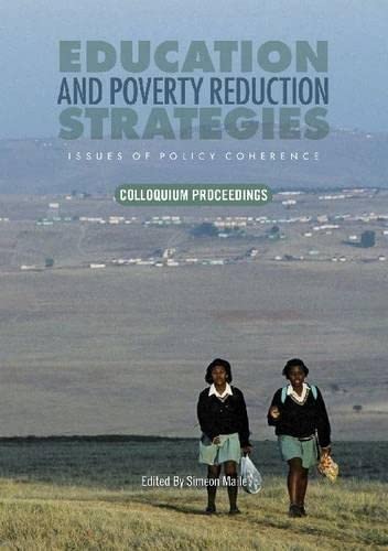 Beispielbild fr Education and Poverty Reduction Strategies: Issues of Policy Coherence zum Verkauf von WorldofBooks