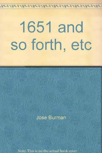 Stock image for 1652 and So Forth for sale by Willis Monie-Books, ABAA