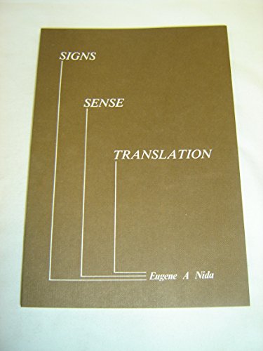 Stock image for Signs, Sense, Translation for sale by Chequamegon Books