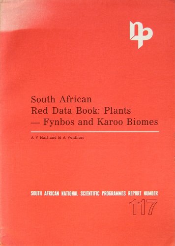 Beispielbild fr South African Red Data Book: Plants - Fynbos and Karoo Biomes zum Verkauf von Chapter 1