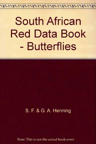 Imagen de archivo de South African Red Data Book - Butterflies a la venta por Chapter 1