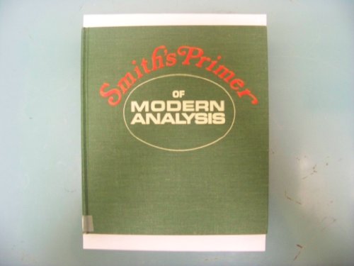 Stock image for Primer of modern analysis: (Directions for knowing all dark things, Rhind Papyrus, 1800 B.C.) for sale by Buchpark