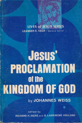 9780800601539: Jesus' Proclamation of the Kingdom of God