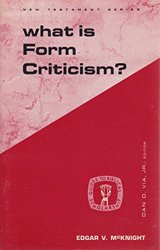 Imagen de archivo de What Is Form Criticism? a la venta por Better World Books