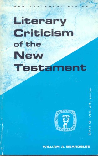 Beispielbild fr Literary Criticism of the New Testament zum Verkauf von SecondSale