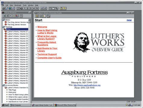 Luthers Works [With CDROM] (Luther & Lutheranism) - Luther, Martin