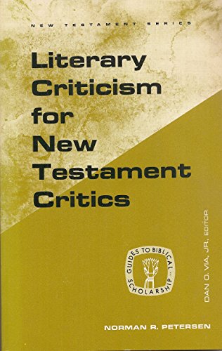 Stock image for Literary Criticism for New Testament Critics for sale by Better World Books