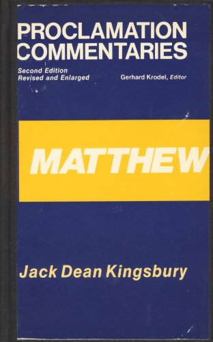 9780800605971: Matthew (Proclamation Commentaries)