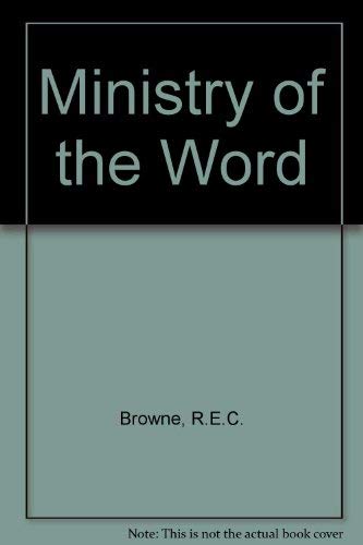 Beispielbild fr Ministry of the Word zum Verkauf von Wonder Book