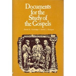 Stock image for Documents for the study of the gospels for sale by Pella Books