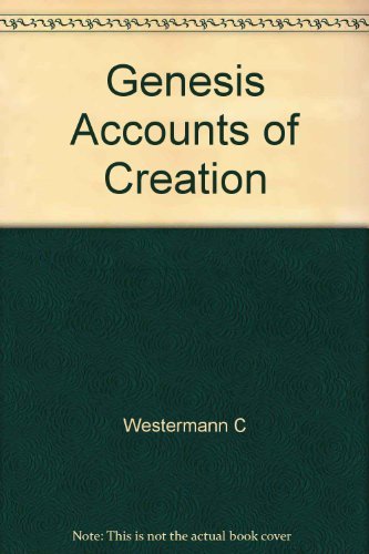 9780800630072: Title: Genesis Accounts of Creation