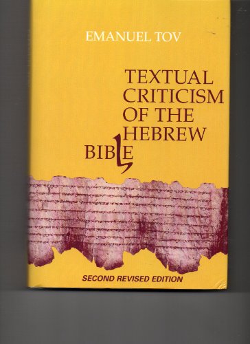Stock image for Textual Criticism of the Hebrew Bible for sale by SecondSale