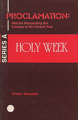 Beispielbild fr Holy Week zum Verkauf von Hawking Books