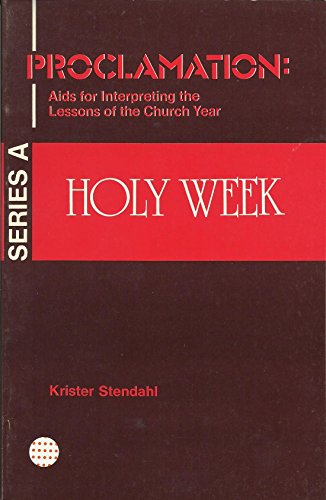 Stock image for Holy Week for sale by Hawking Books