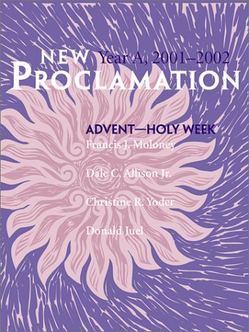 9780800642457: Advent/Holy Week (Year A, 2001) (New Proclamation)
