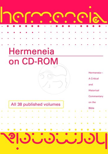 Hermeneia (CD-Rom) (9780800661991) by Machinist, Peter; Koester, Helmut