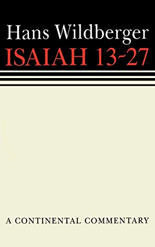 9780800695095: Isaiah 13 to 27: Continental Commentaries