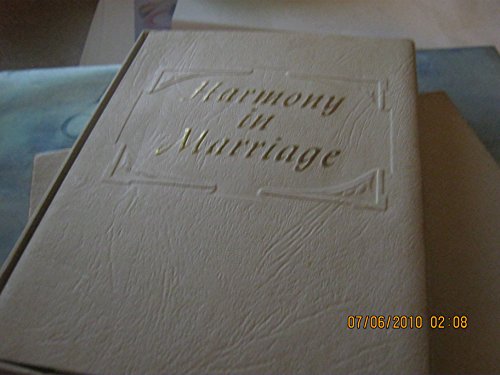 Stock image for Harmony in Marriage for sale by HPB-Diamond