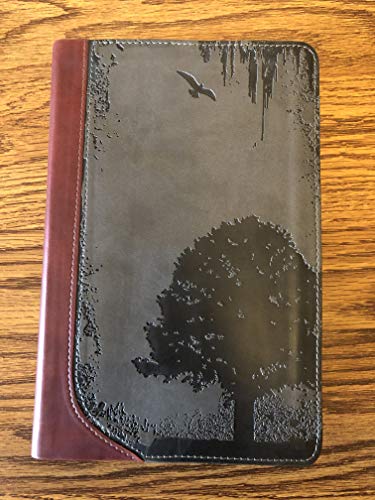 Stock image for GW God Guy Bible Charcoal/Burgundy, Grunge Tree Design Duravella for sale by HPB-Emerald