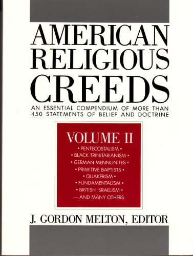 AMERICAN RELIGIOUS CREEDS