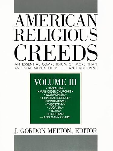 Beispielbild fr American Religious Creeds (American Religious Creed) zum Verkauf von Better World Books
