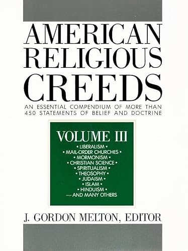 Imagen de archivo de American Religious Creeds (American Religious Creed) a la venta por Better World Books