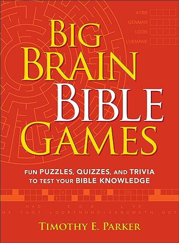 Stock image for Big Brain Bible Games: Fun Puzzles, Quizzes, and Trivia to Test Your Bible Knowledge for sale by GF Books, Inc.