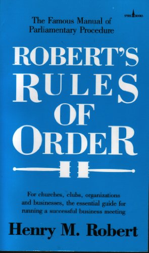 Beispielbild fr Robert's Rules of Order zum Verkauf von ThriftBooks-Dallas