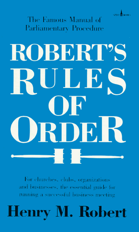 Stock image for Robert's Rules of Order for sale by Wonder Book