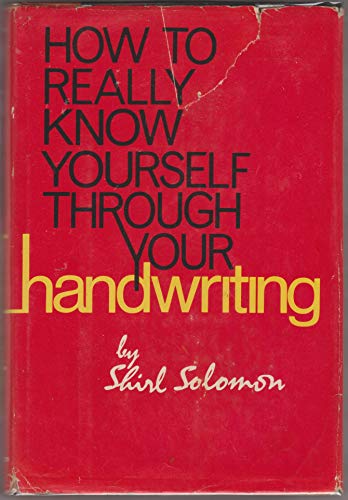 Beispielbild fr How to really know yourself through your handwriting zum Verkauf von Hafa Adai Books