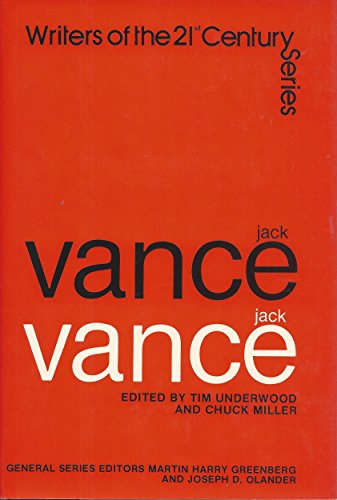 Beispielbild fr Jack Vance (Writers of the 21st century) zum Verkauf von Irish Booksellers