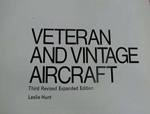 Stock image for Veteran and vintage aircraft for sale by Jeffrey H. Dixon Books