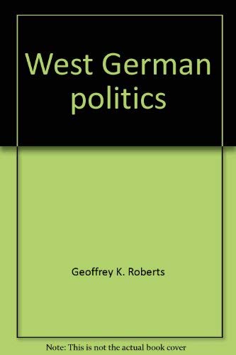 Beispielbild fr West German politics (Studies in comparative politics) zum Verkauf von medimops