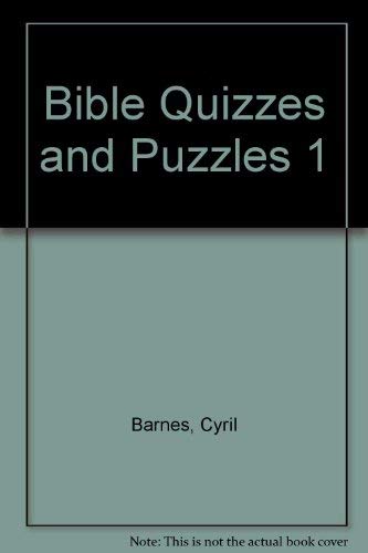Stock image for Bible Quizzes and Puzzles 1 (Bible Puzzle & Quiz Books) for sale by Ergodebooks