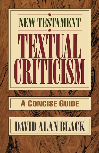 Beispielbild fr New Testament Textual Criticism : A Concise Guide zum Verkauf von Better World Books